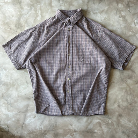 Vintage Button Up Shirt - Route 66 - Brown