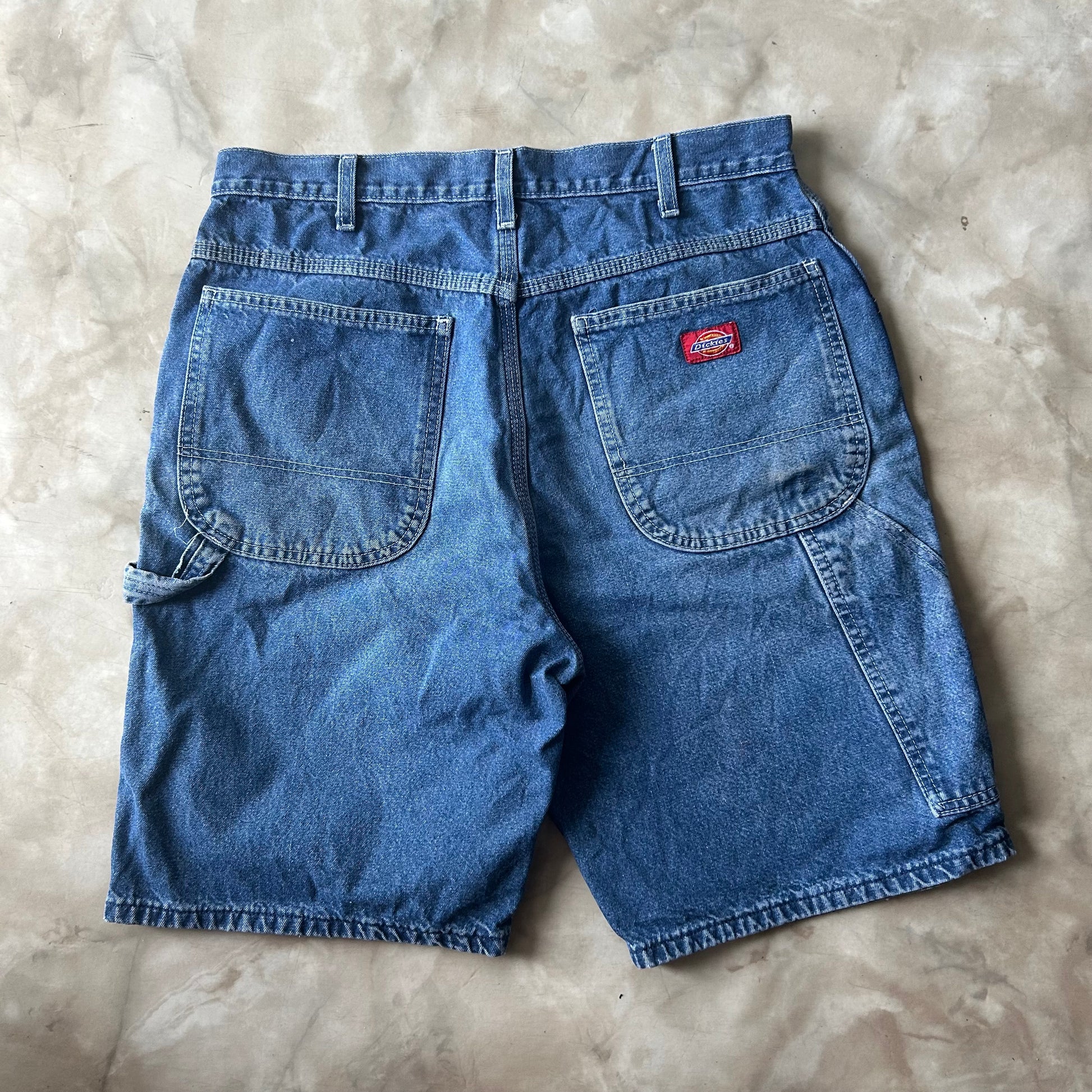 Bram's Vintage Dickies Carpenter Jean Short Blue in Blue — sustainable streetwear from Bram's Vintage