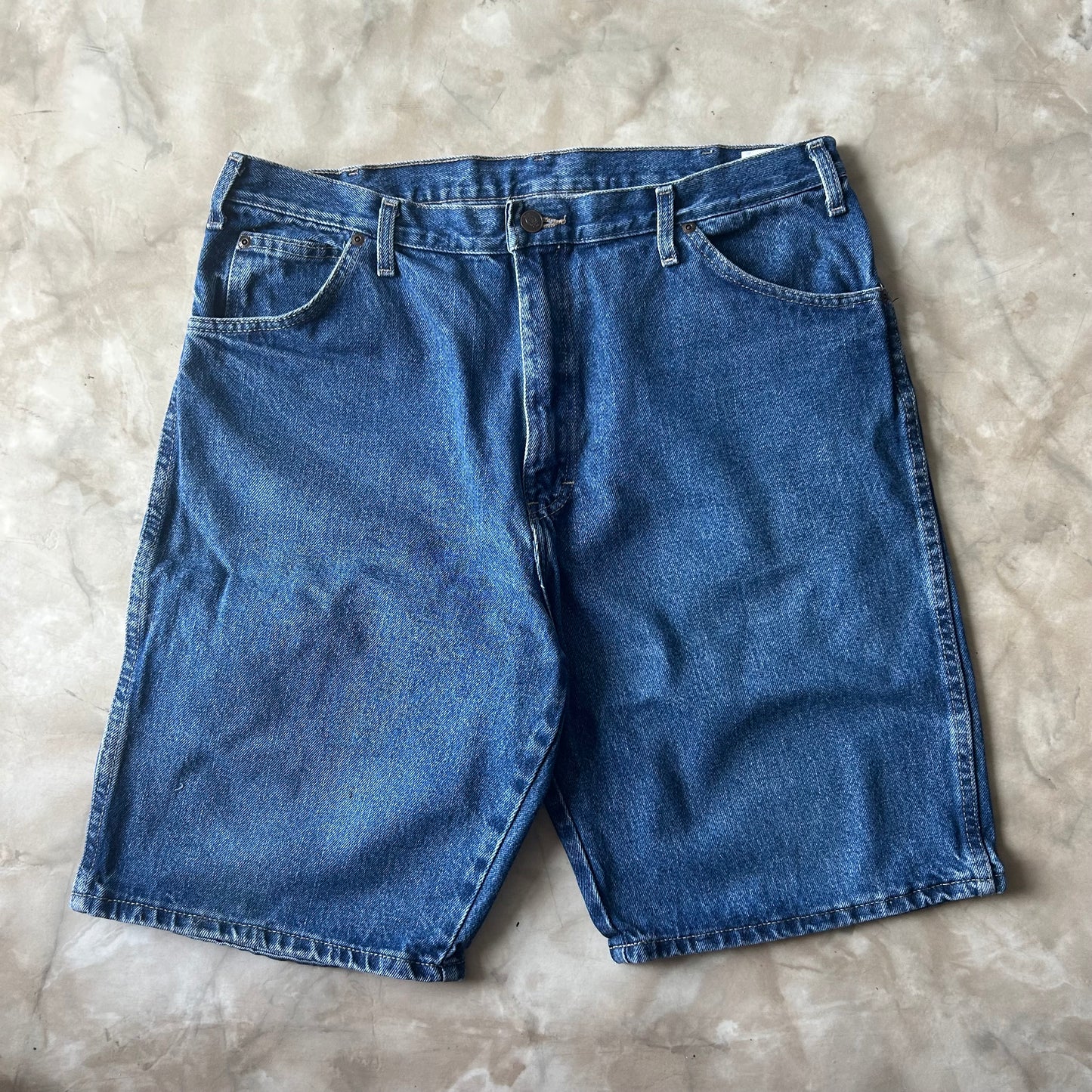 Bram's Vintage Dickies Carpenter Jean Short Blue in Blue — sustainable streetwear from Bram's Vintage