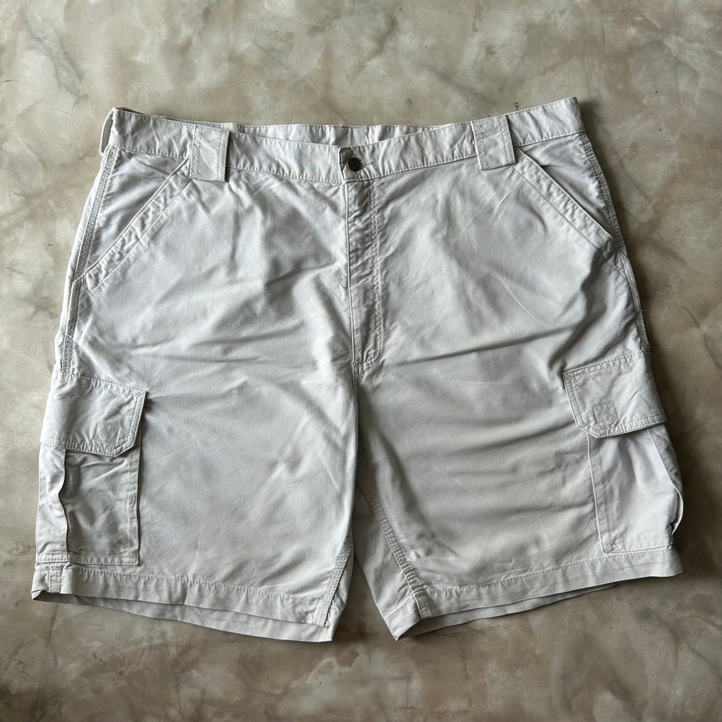 Vintage Bram's Vintage Carhartt Work Short Light Beige in Beige — sustainable streetwear from Bram's Vintage