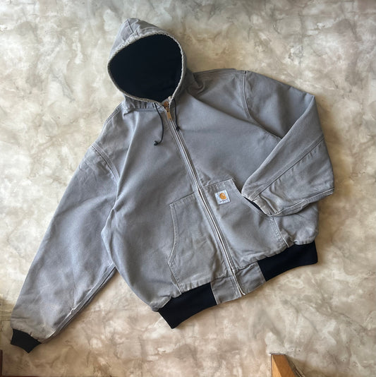 Vintage Faded Carhartt Active Jacket Grey