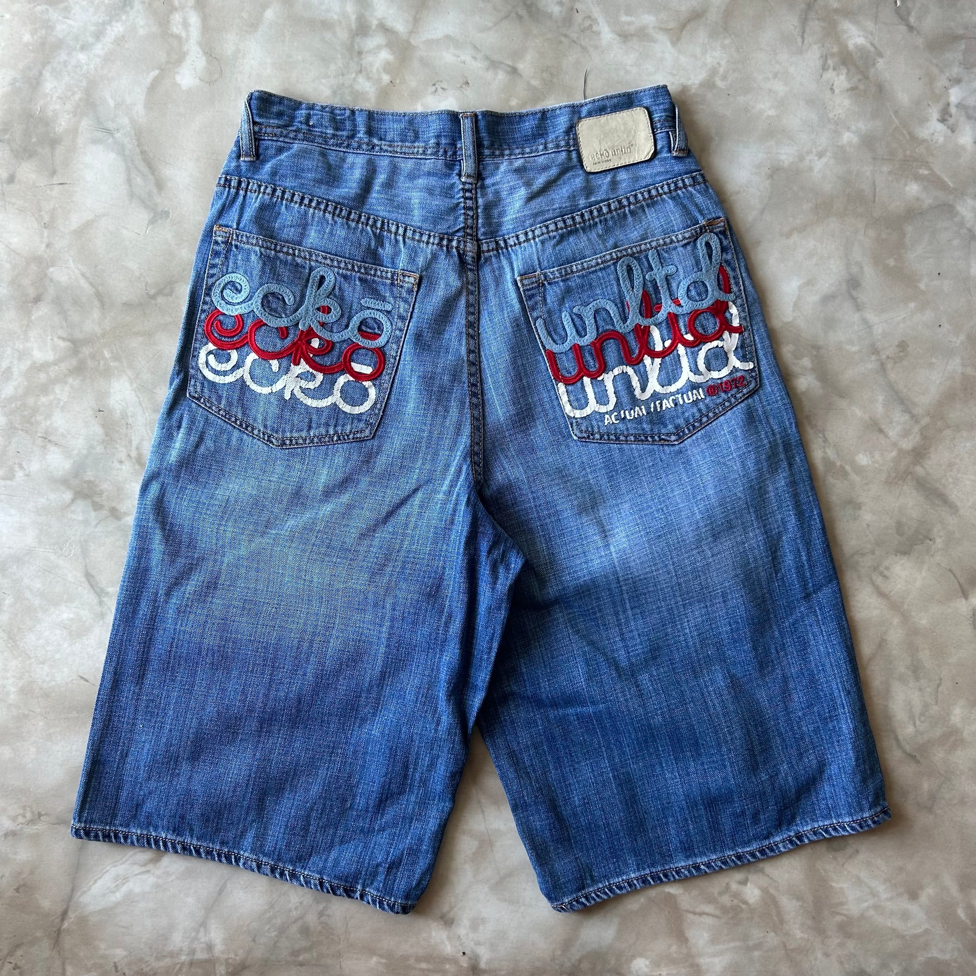 Vintage Bram's Vintage Ecko Baggy Jean Shorts Jorts — sustainable streetwear from Bram's Vintage