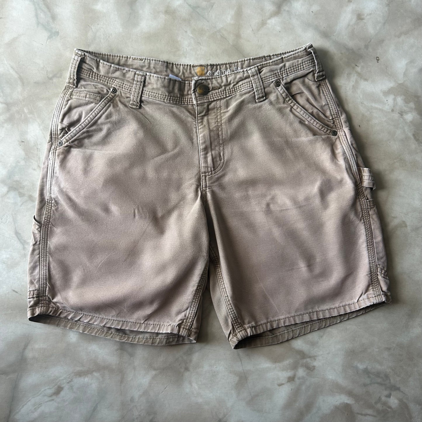 Bram's Vintage Carhartt Work Short (Womens) Brown in Brown — sustainable streetwear from Bram's Vintage