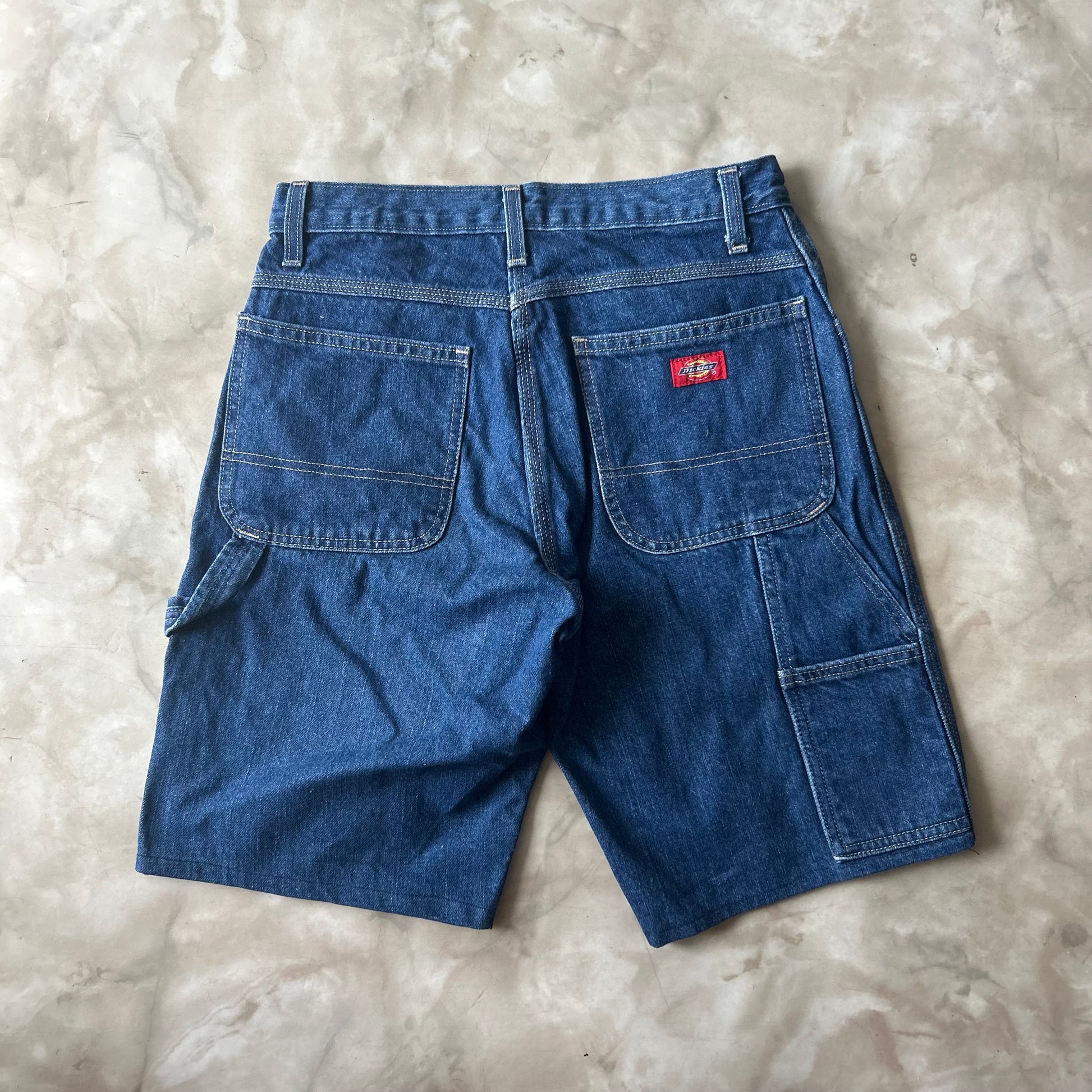 Bram's Vintage Dickies Carpenter Jean Short Blue in Blue — sustainable streetwear from Bram's Vintage