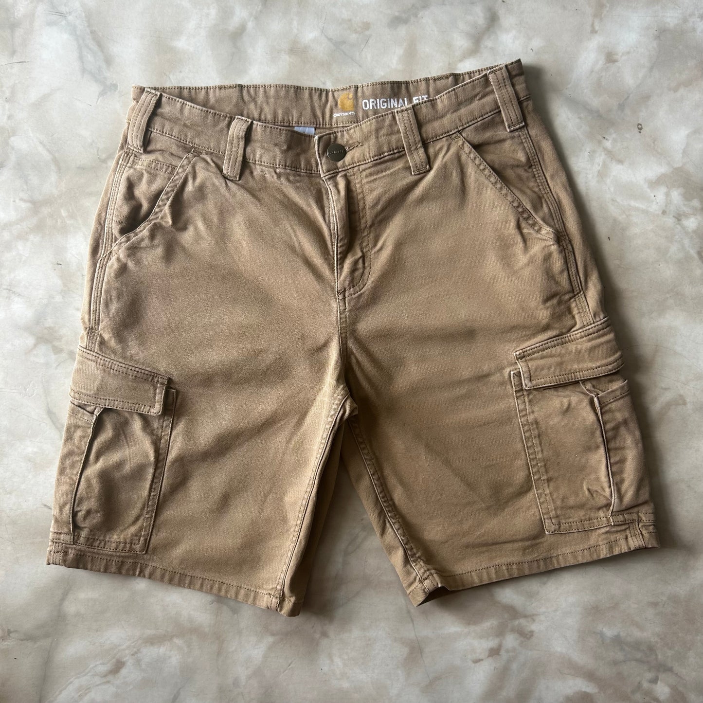 Vintage Bram's Vintage Carhartt Original Fit Work Short (Womens) Brown (Cargo) in Brown — sustainable streetwear from Bram's Vintage