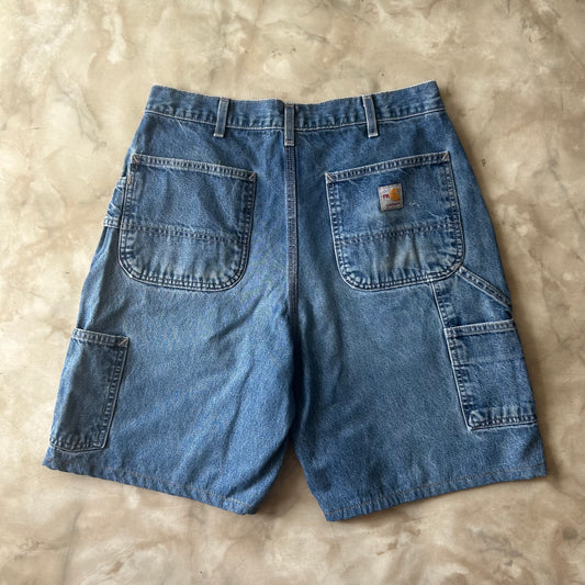 Carhartt Cat 2 Fire Resistant Carpenter Jean Short Blue - Image 1