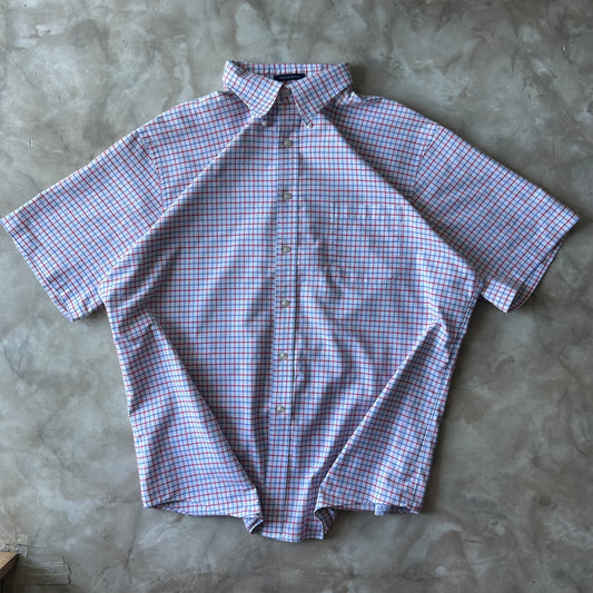 Vintage Button Up Shirt - Lands End Oxford Shirt