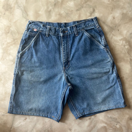Carhartt Cat 2 Fire Resistant Carpenter Jean Short Blue - Image 2