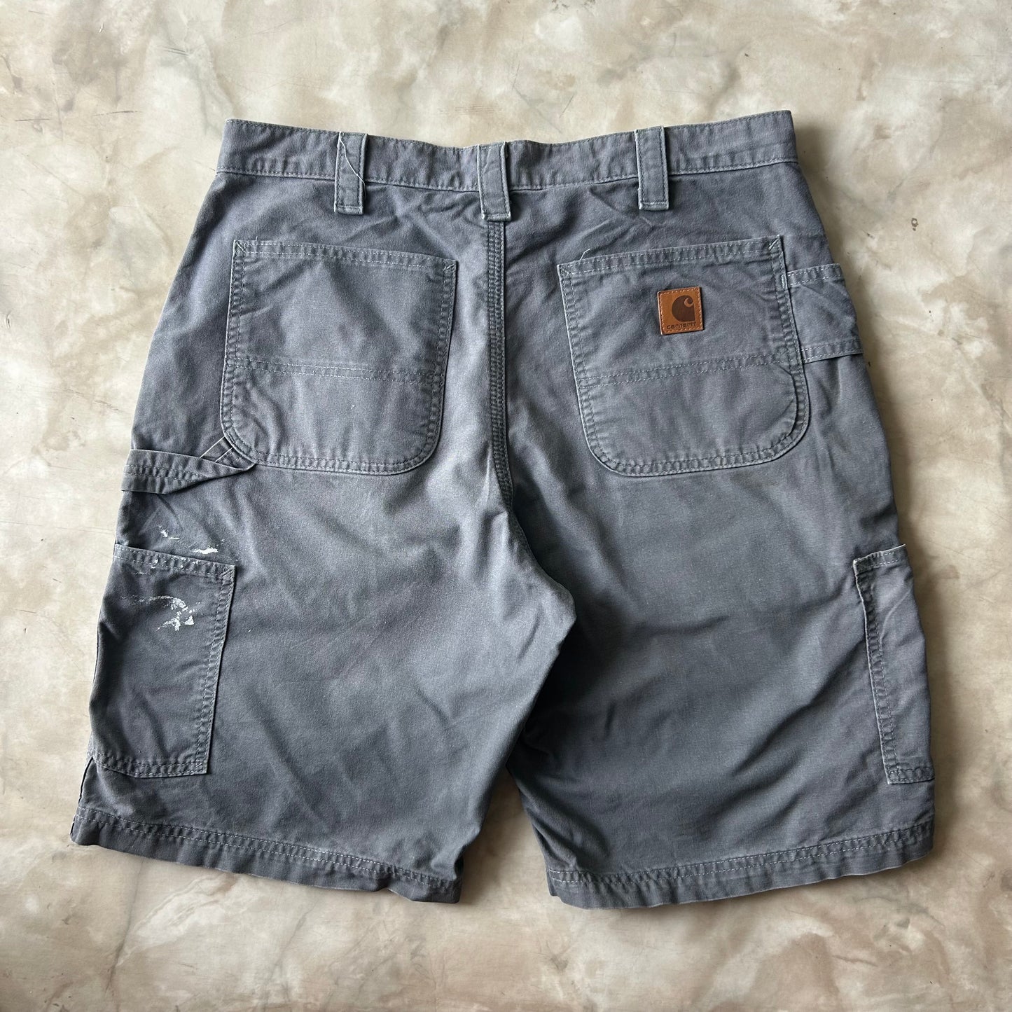 Vintage Bram's Vintage Carhartt Original Fit Work Short Grey in Grey — sustainable streetwear from Bram's Vintage