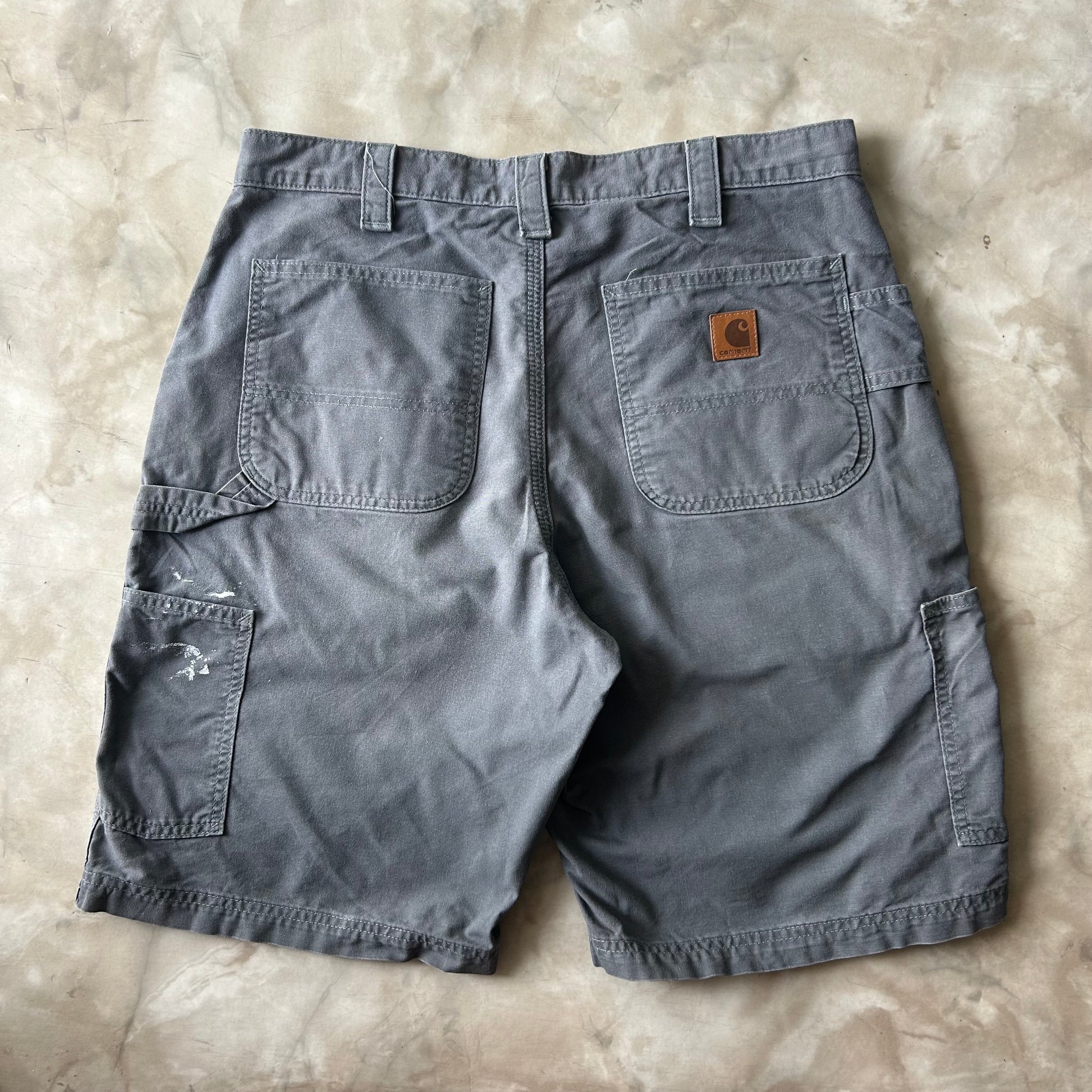 Vintage Bram's Vintage Carhartt Original Fit Work Short Grey in Grey — sustainable streetwear from Bram's Vintage