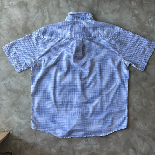 Vintage Button Up Shirt - St Johns bay - Blue White