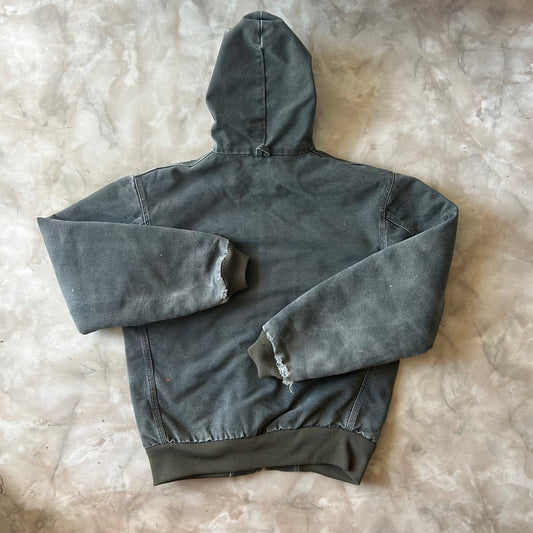 Vintage 00's Faded Distressed Carhartt Active Jacket Dark Green