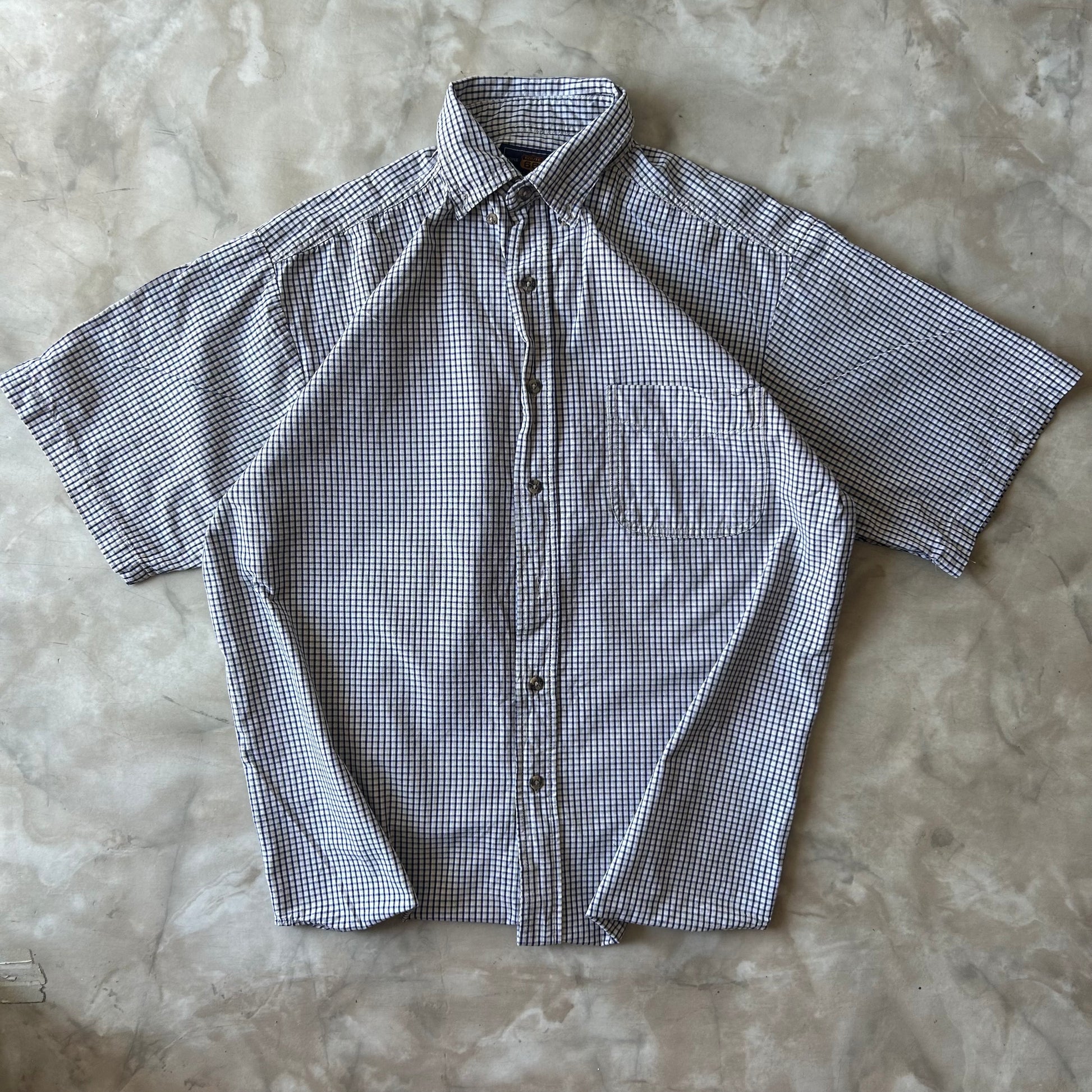 Vintage Bram's Vintage Button Up Shirt - Route 66 - Light Brown in Brown — sustainable streetwear from Bram's Vintage
