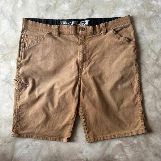 Bram's Vintage Dickies Flex Carpenter Short Brown in Brown — sustainable streetwear from Bram's Vintage