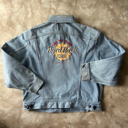 Vintage Lee x the Hard Rock Café San Diego Denim Jacket Blue