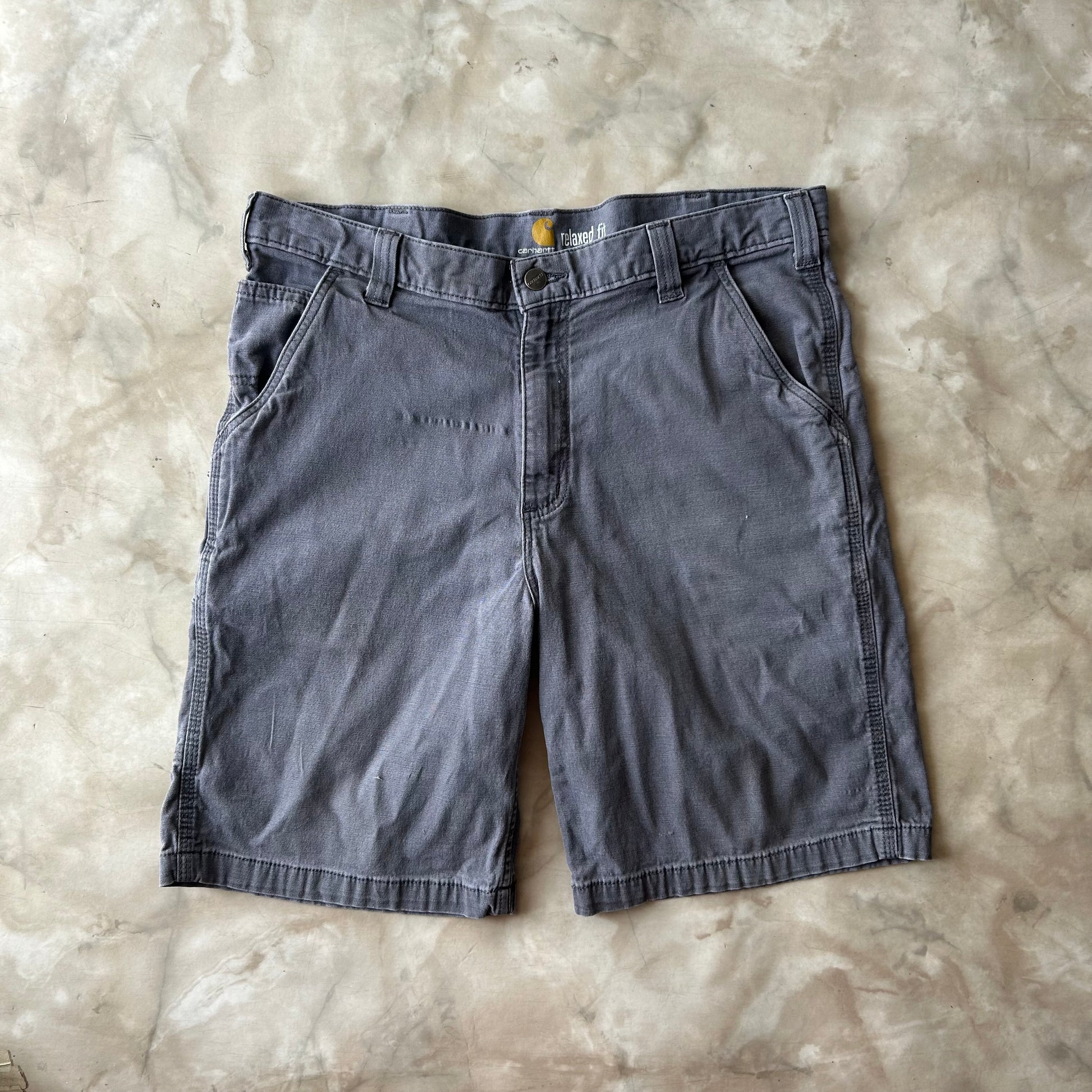 Vintage Bram's Vintage Carhartt Relaxed Fit Work Short Grey in Grey — sustainable streetwear from Bram's Vintage