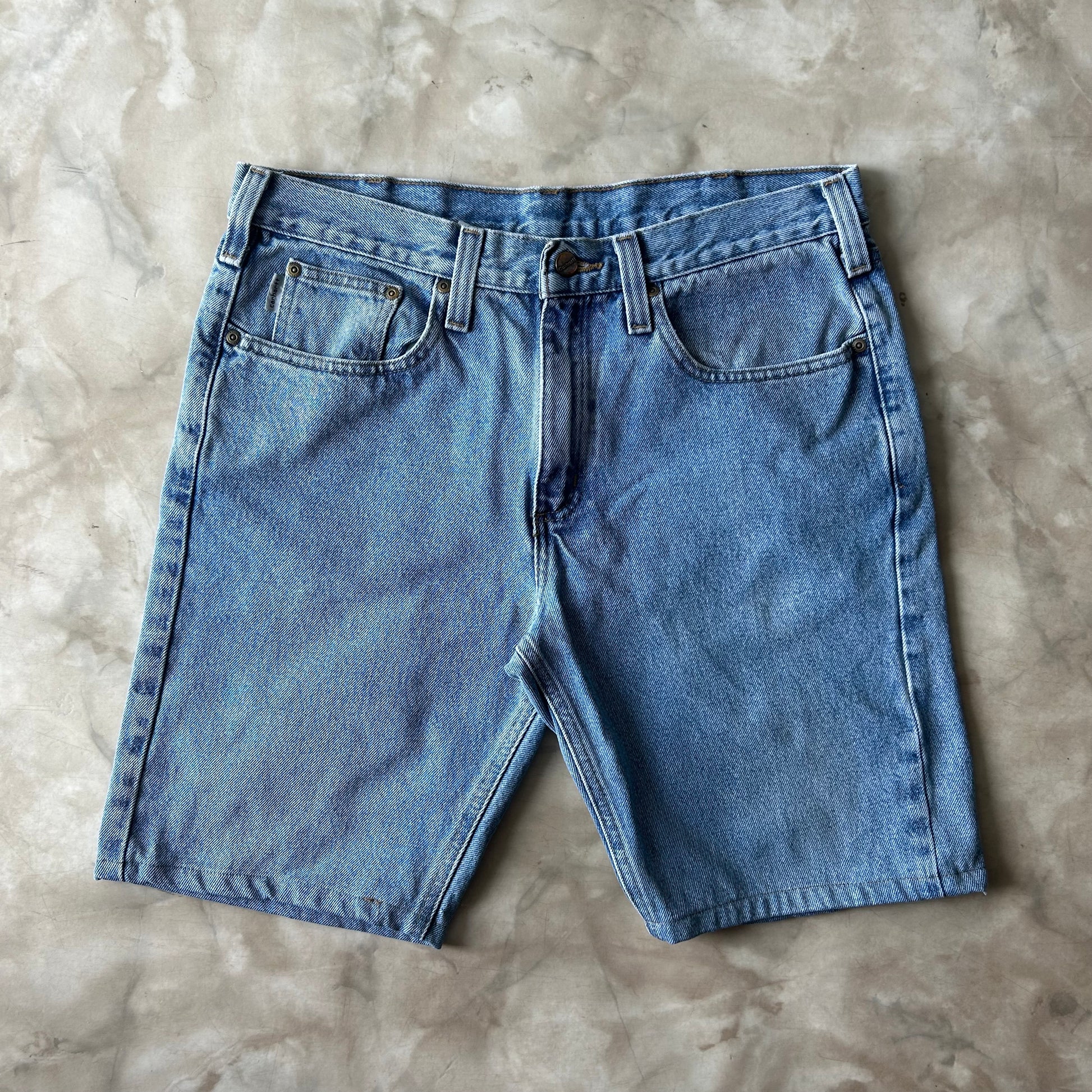 Vintage Bram's Vintage Carhartt Traditional Fit Jean Short Blue in Blue — sustainable streetwear from Bram's Vintage