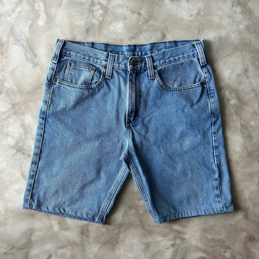 Vintage Bram's Vintage Carhartt Traditional Fit Jean Short Blue in Blue — sustainable streetwear from Bram's Vintage