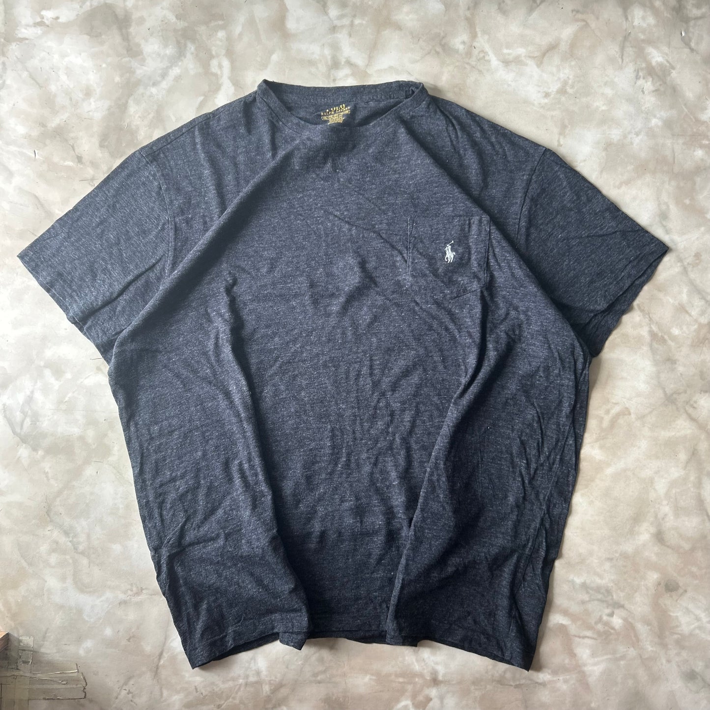 Vintage Bram's Vintage Ralph Lauren T-Shirt Black White Pony in Black — sustainable streetwear from Bram's Vintage