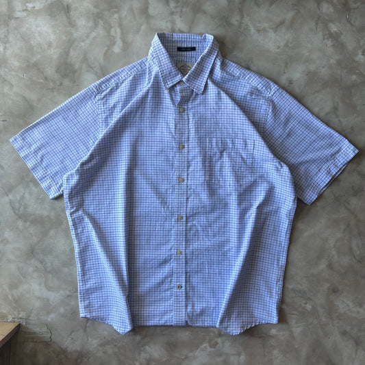 Vintage Button Up Shirt - St Johns bay - Blue White