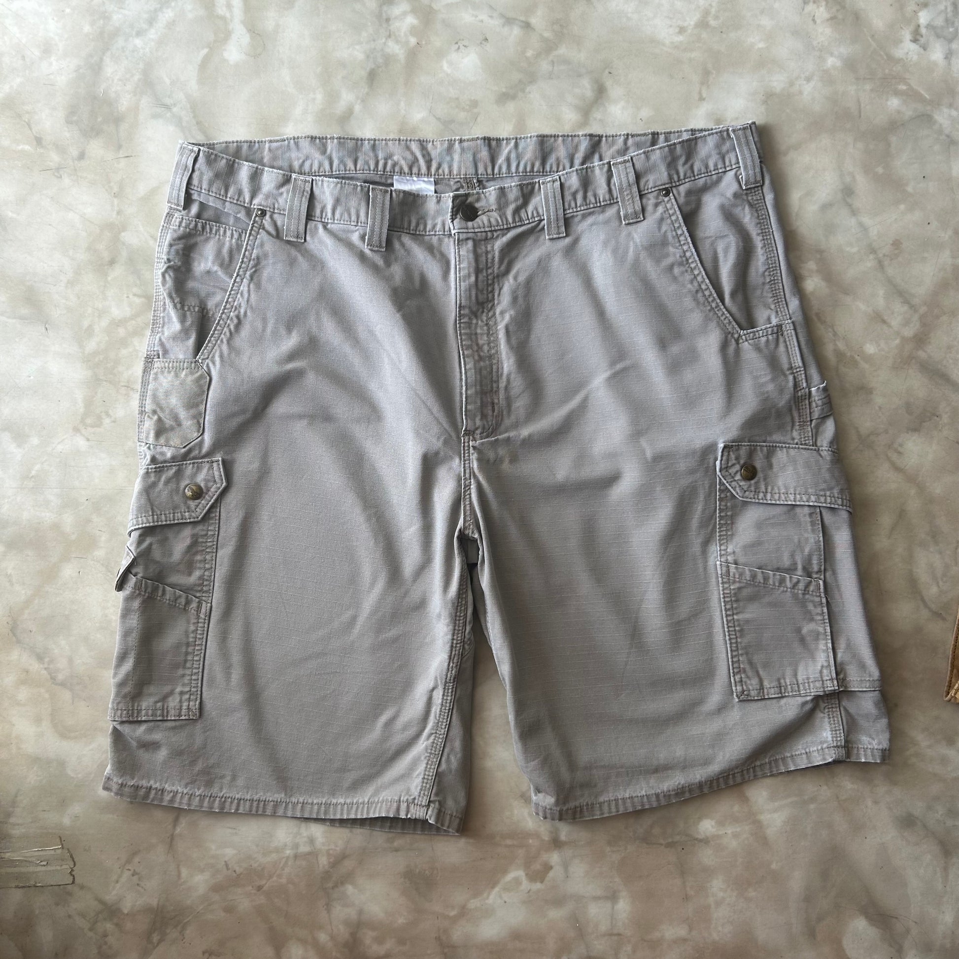 Vintage Bram's Vintage Carhartt Relaxed Fit Work Short Grey in Grey — sustainable streetwear from Bram's Vintage