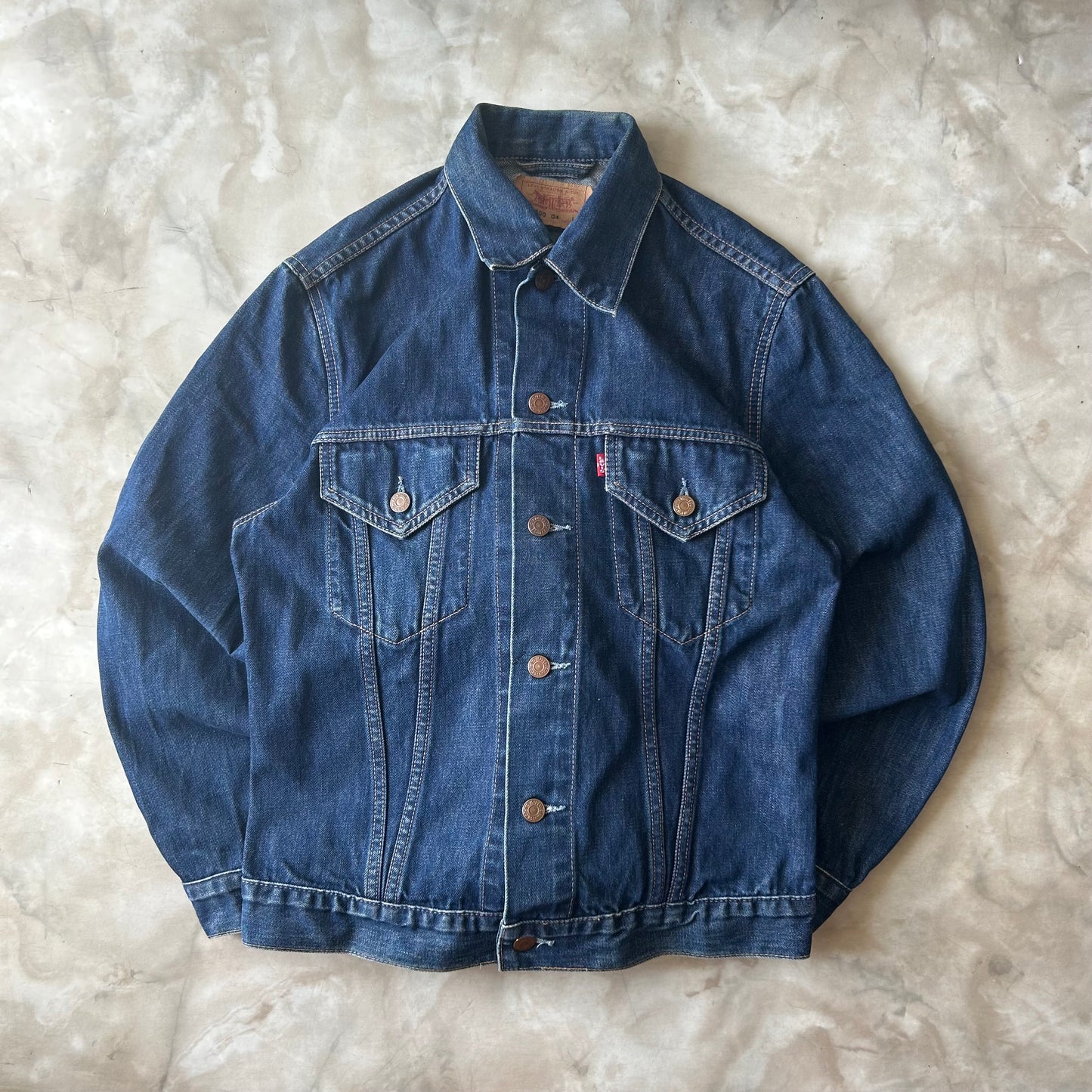 Vintage Bram's Vintage Levi's Denim Jacket Dark Blue in Blue — sustainable streetwear from Bram's Vintage