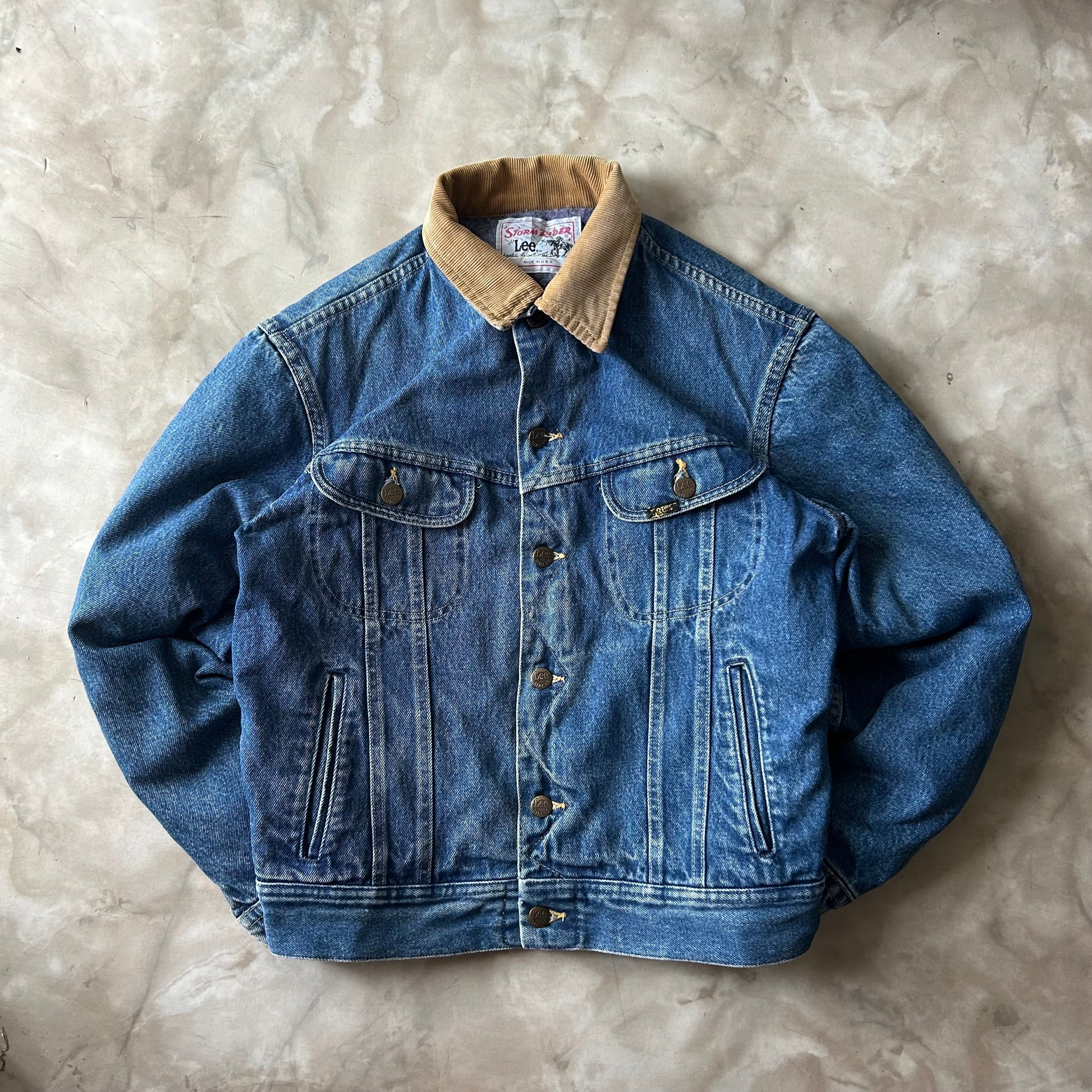 Vintage Bram's Vintage Lee Denim Jacket Blue in Blue — sustainable streetwear from Bram's Vintage