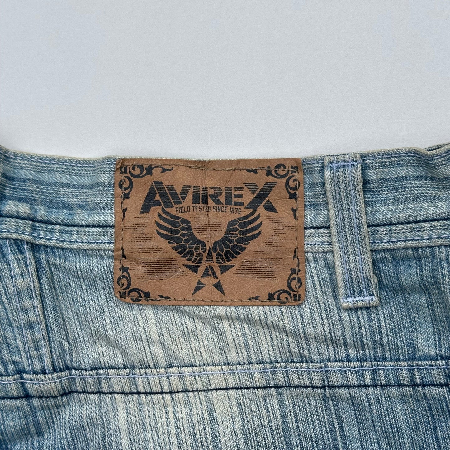 Avirex Striped Light Wash