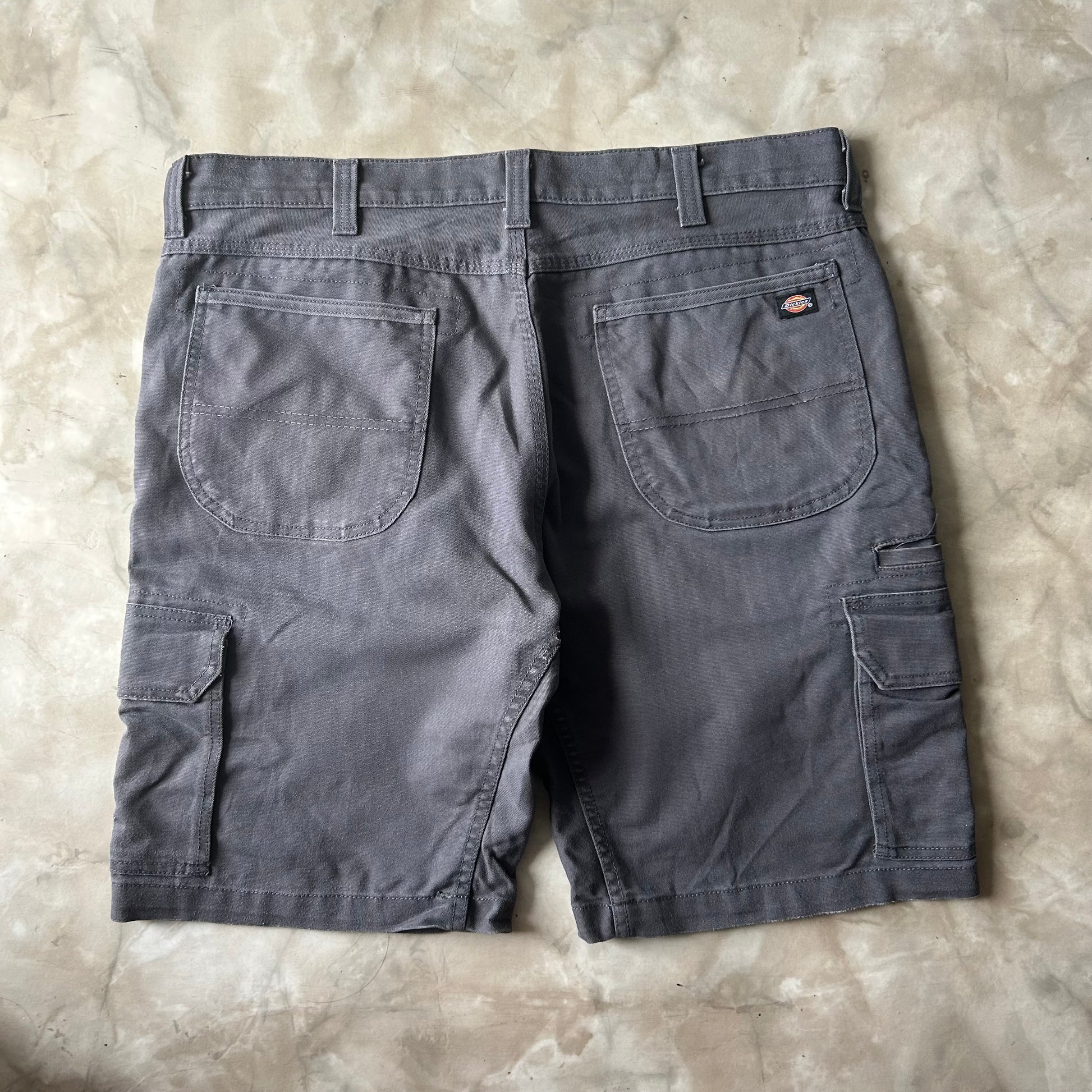 Bram's Vintage Dickies Flex Work Short Grey in Grey — sustainable streetwear from Bram's Vintage