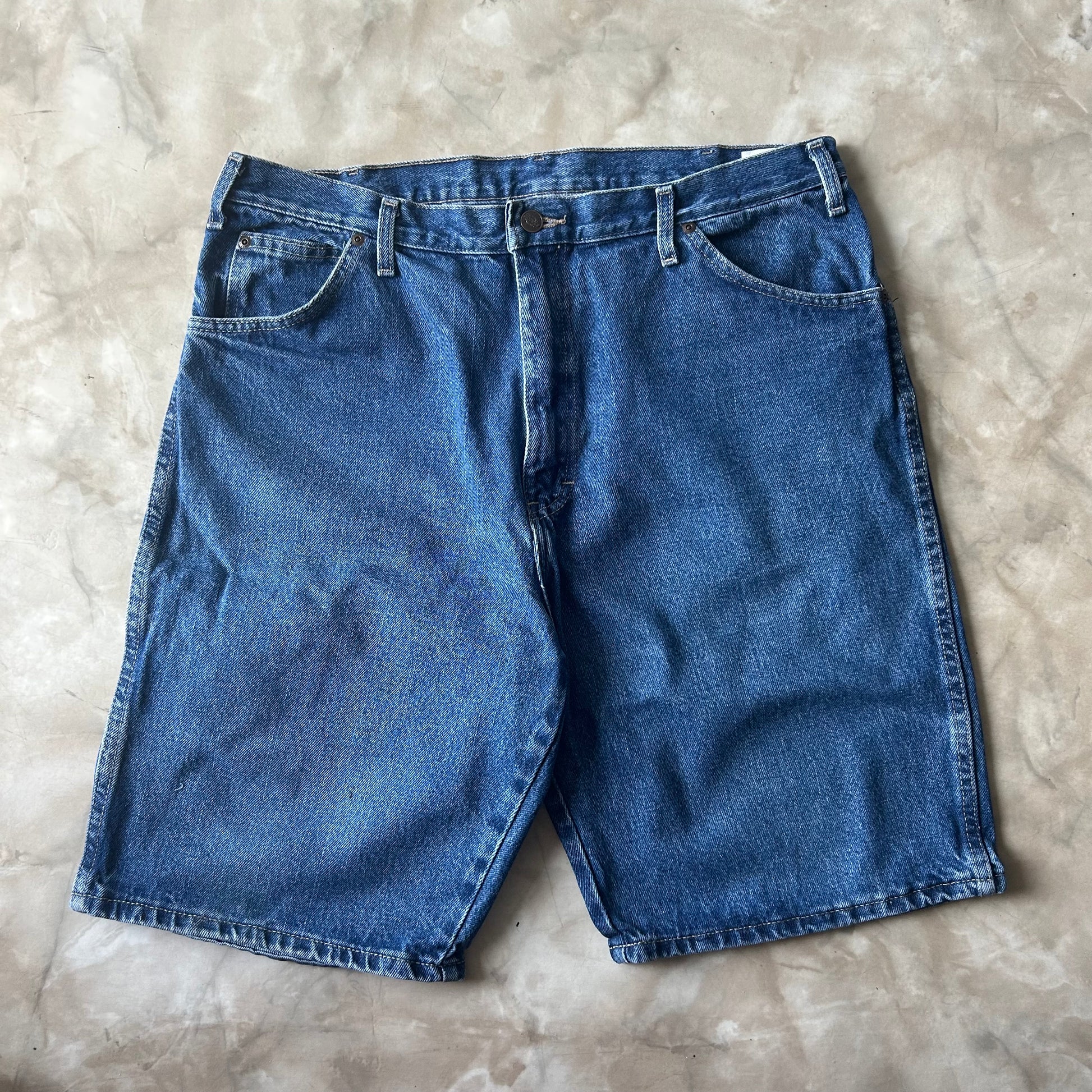 Bram's Vintage Dickies Carpenter Jean Short Blue in Blue — sustainable streetwear from Bram's Vintage