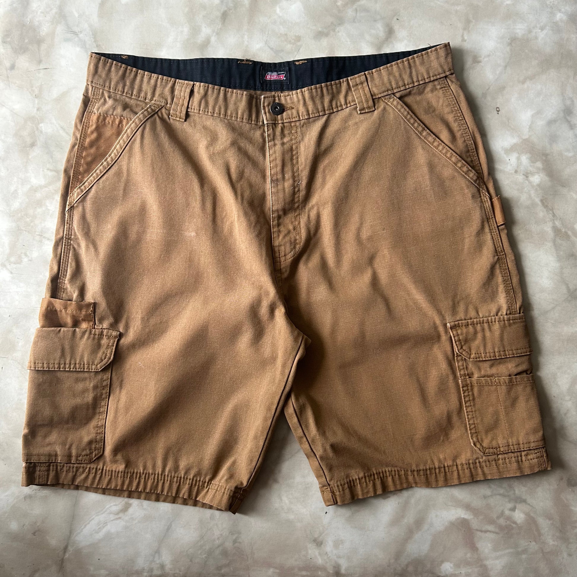 Bram's Vintage Dickies Cargo Work Short Brown in Brown — sustainable streetwear from Bram's Vintage