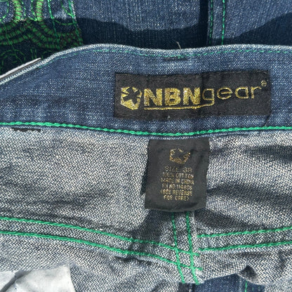 NBN Gear Green Stitch/Embroidery
