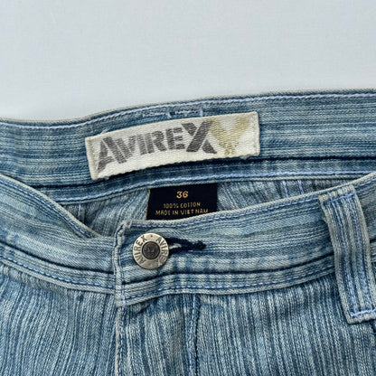 Avirex Striped Light Wash