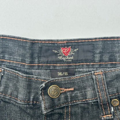 Carked Candy Jeans Brown Stitch