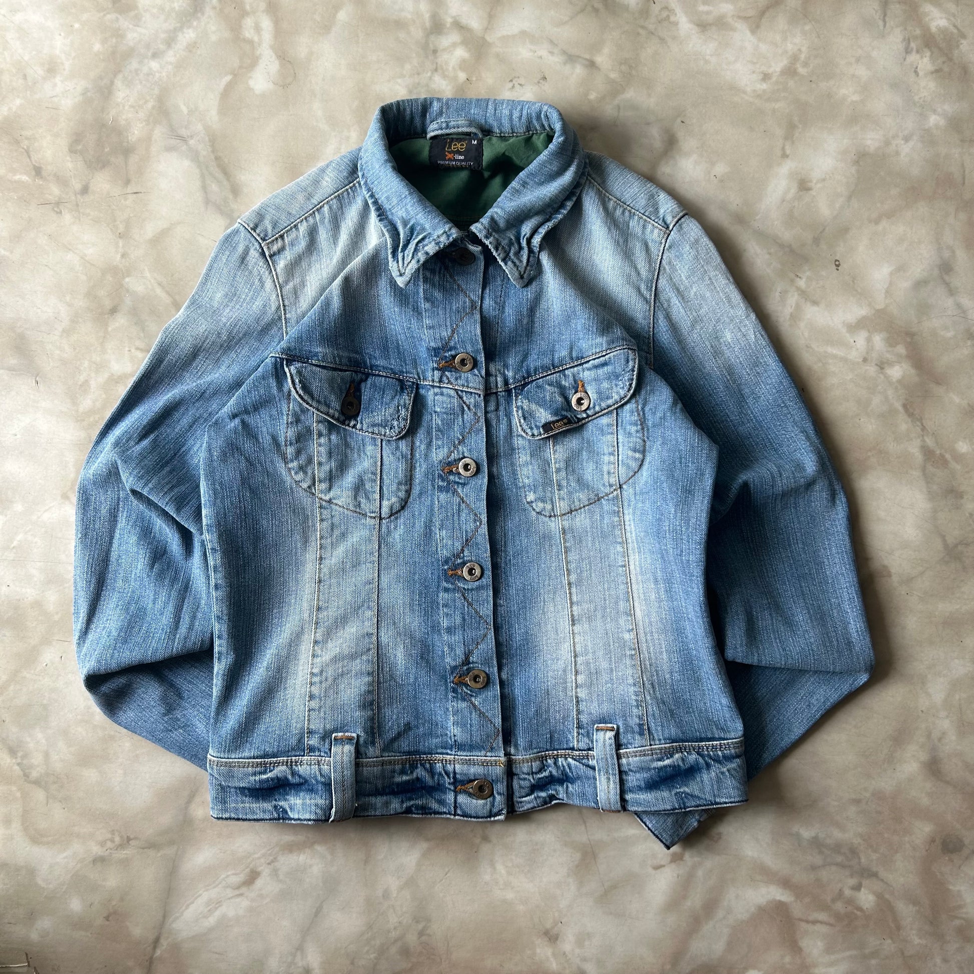 Vintage Bram's Vintage Lee Denim Jacket Blue (women's) in Blue — sustainable streetwear from Bram's Vintage