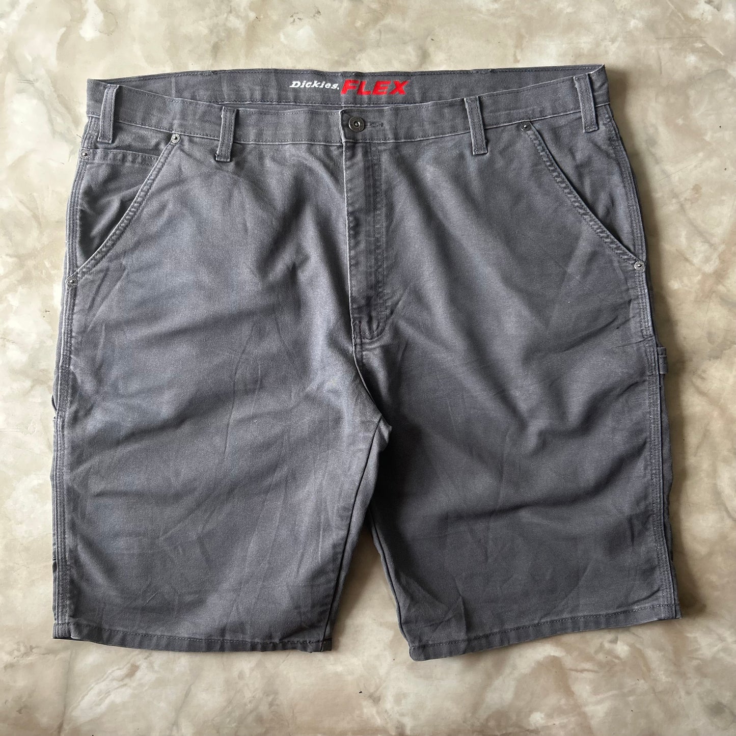 Bram's Vintage Dickies Flex Carpenter Short Grey in Grey — sustainable streetwear from Bram's Vintage