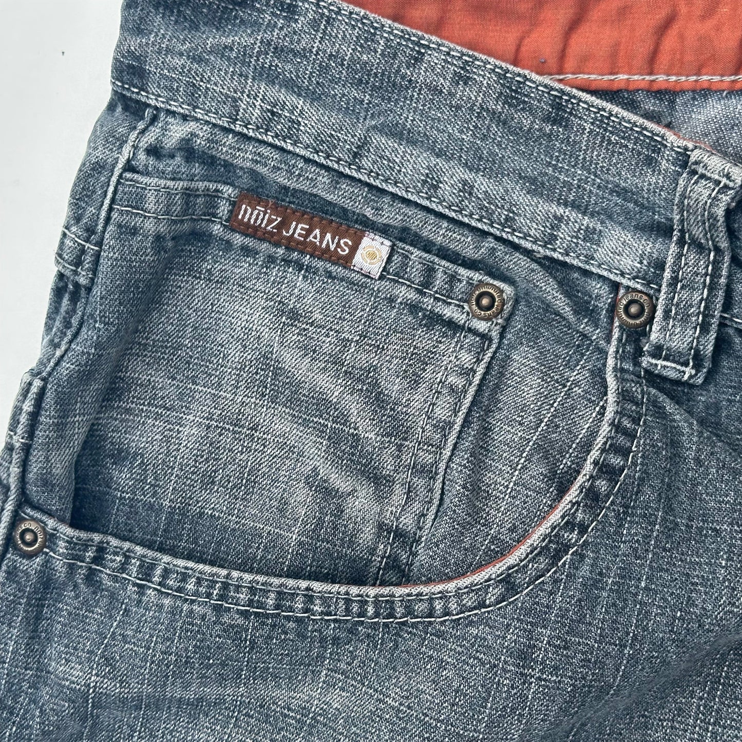 Noiz Jeans Rust Colored Lining