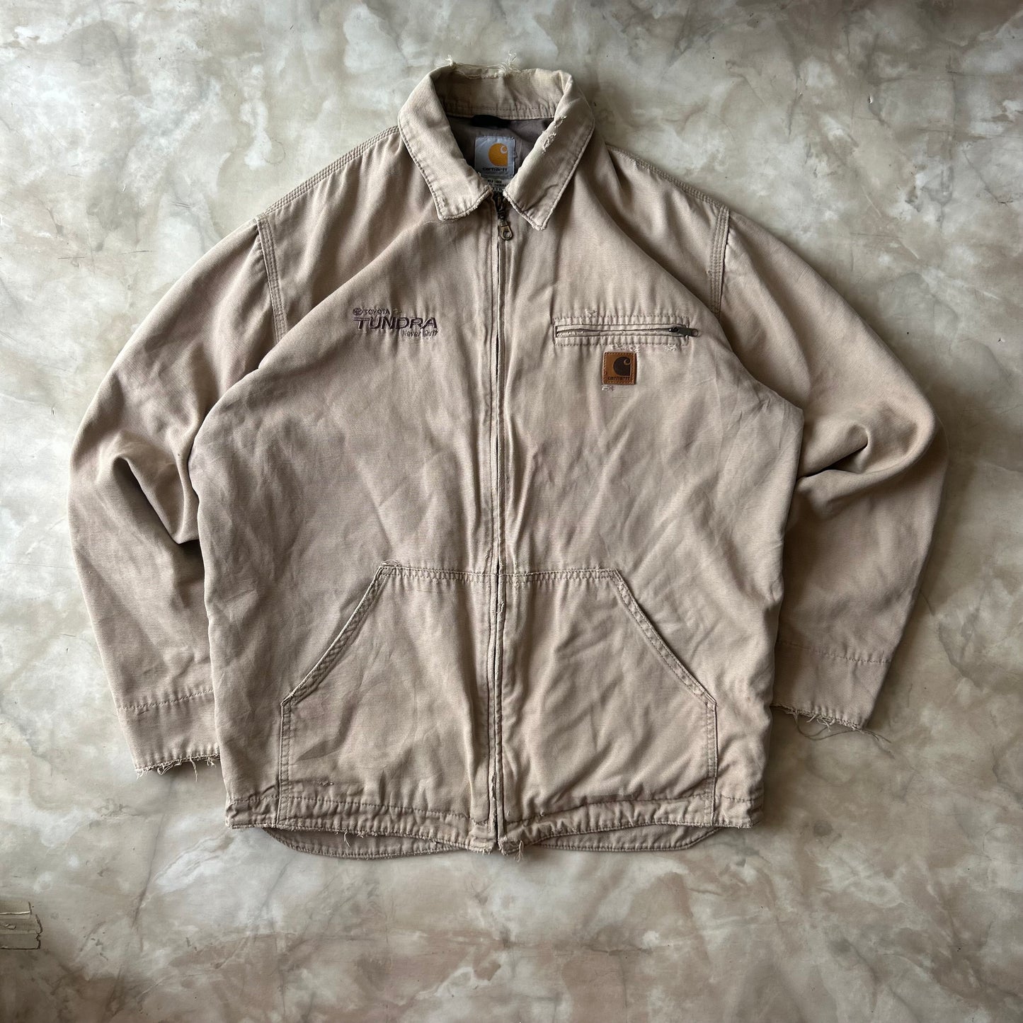 Vintage Bram's Vintage DISCONTINUED Carhartt J169 Hamilton Jacket x TOYOTA Tundra — sustainable streetwear from Bram's Vintage