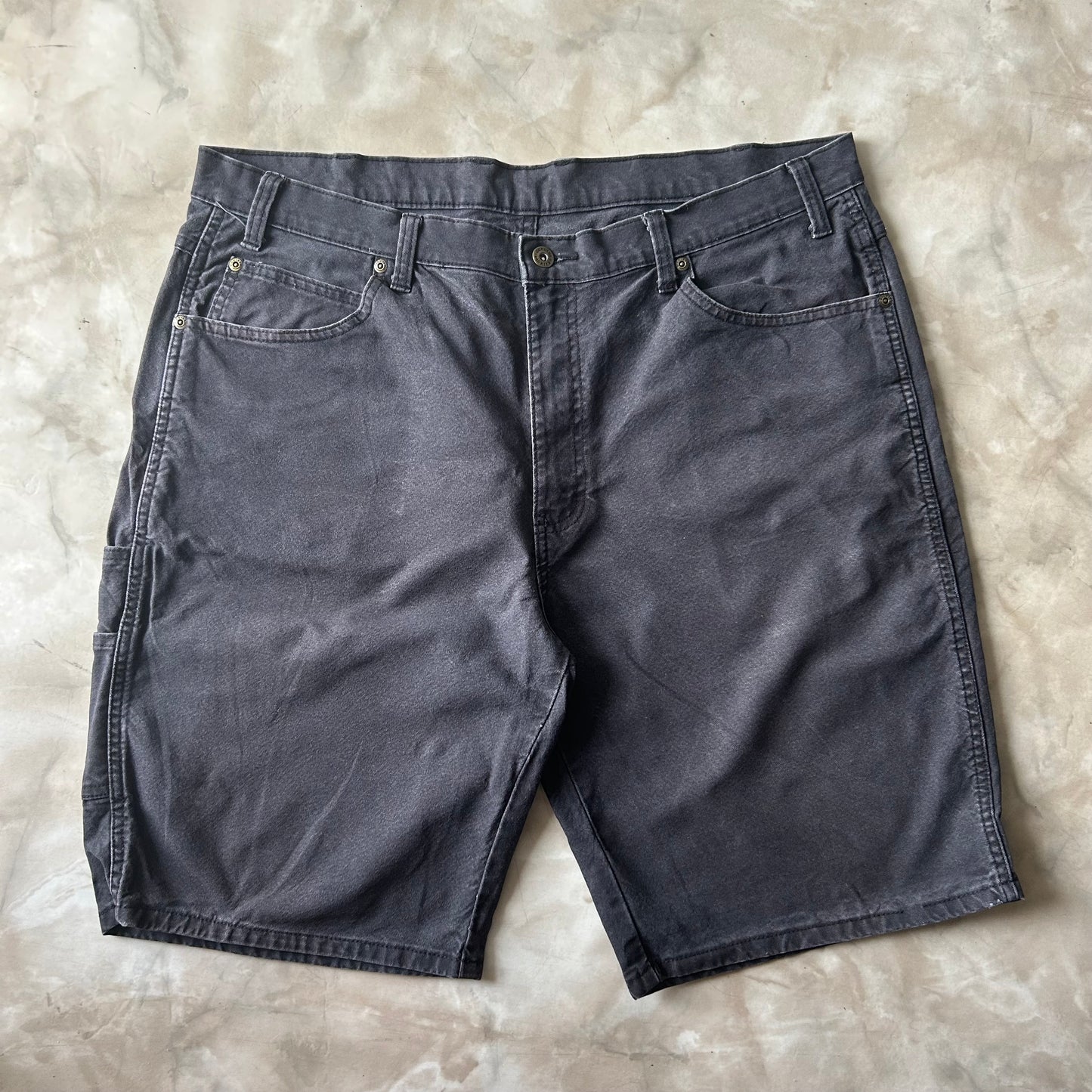 Bram's Vintage Dickies Carpenter Short Grey in Grey — sustainable streetwear from Bram's Vintage