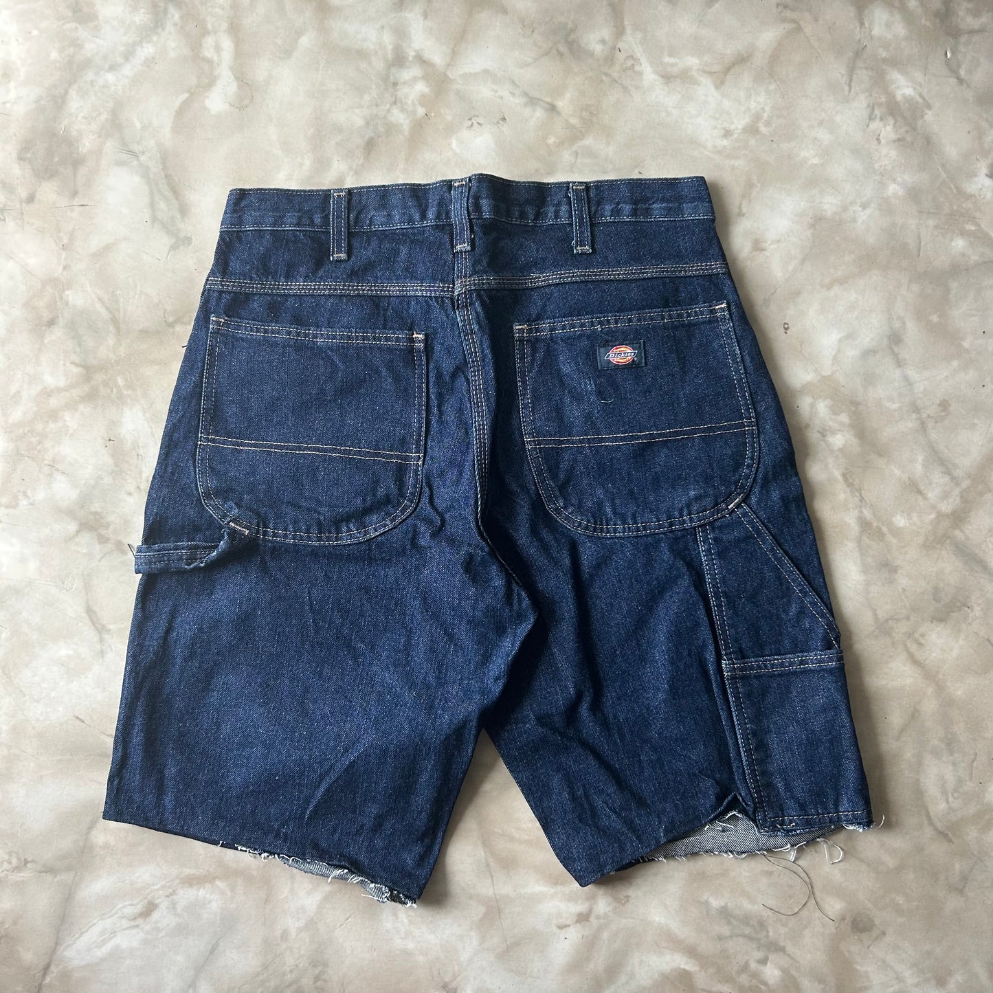 Bram's Vintage Dickies Carpenter Jean Short Blue in Blue — sustainable streetwear from Bram's Vintage