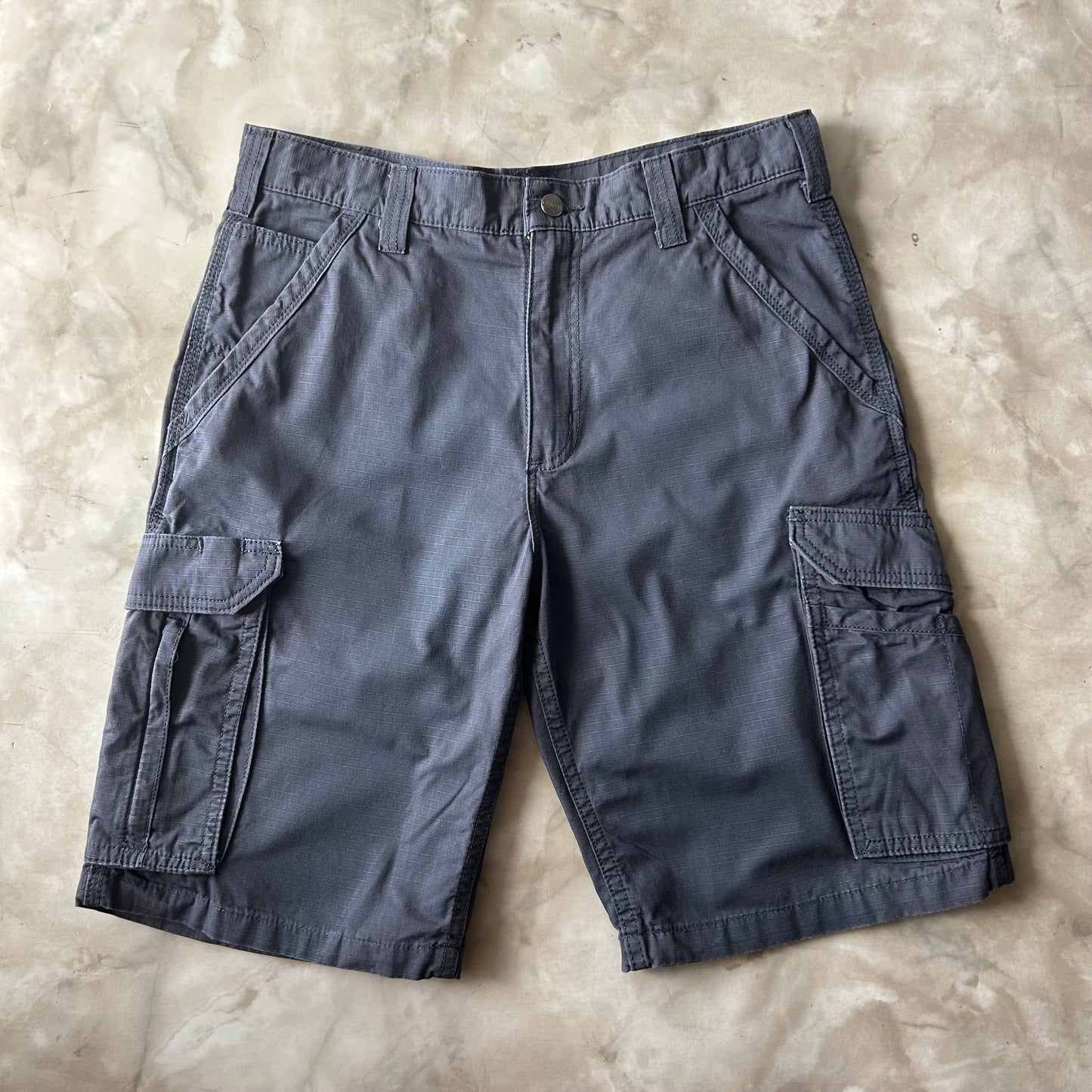 Vintage Bram's Vintage Carhartt Relaxed Fit Work Short Grey in Grey — sustainable streetwear from Bram's Vintage