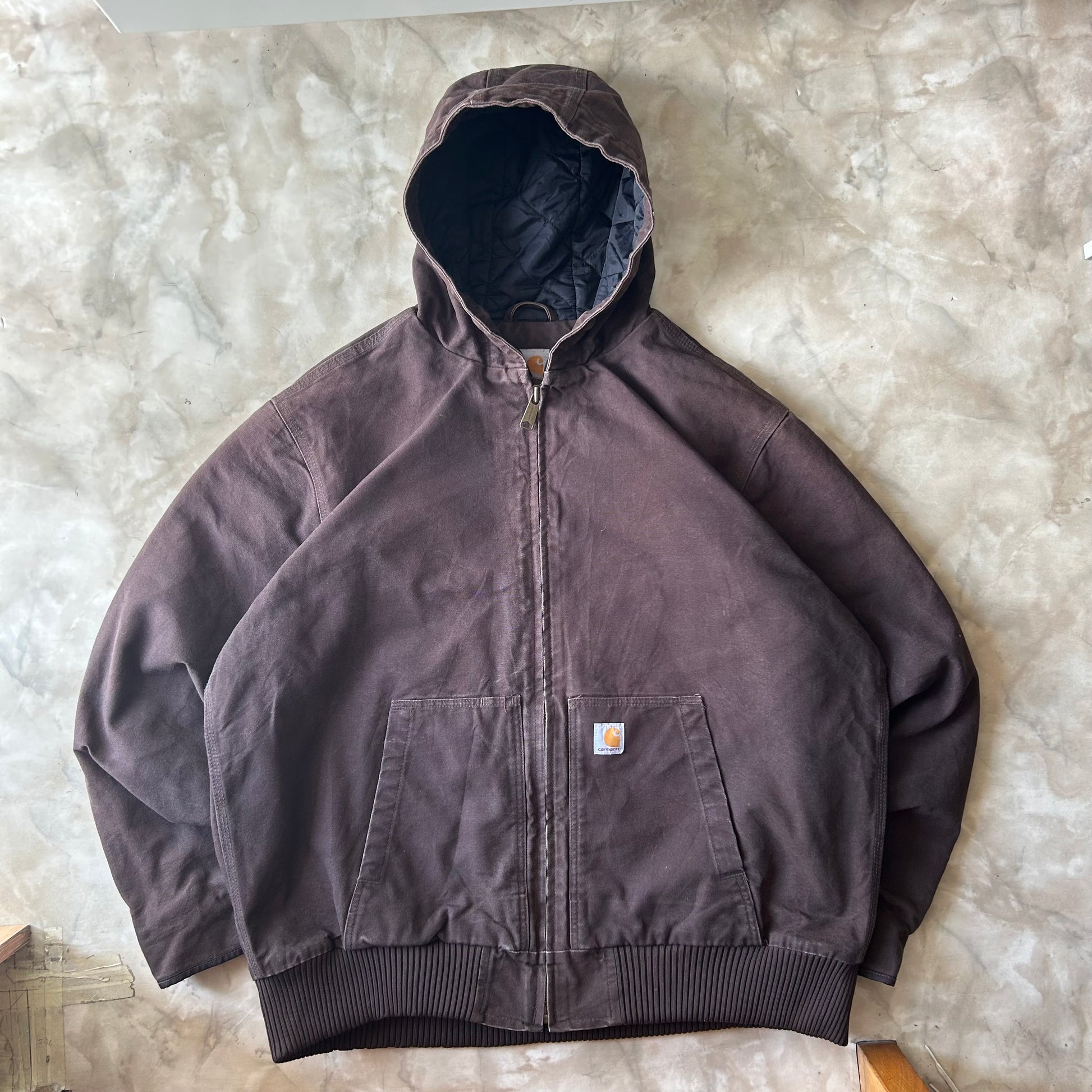Bram's Vintage Carhartt Active Jacket Brown Thinsulate 3M Lining in Brown — sustainable streetwear from Bram's Vintage