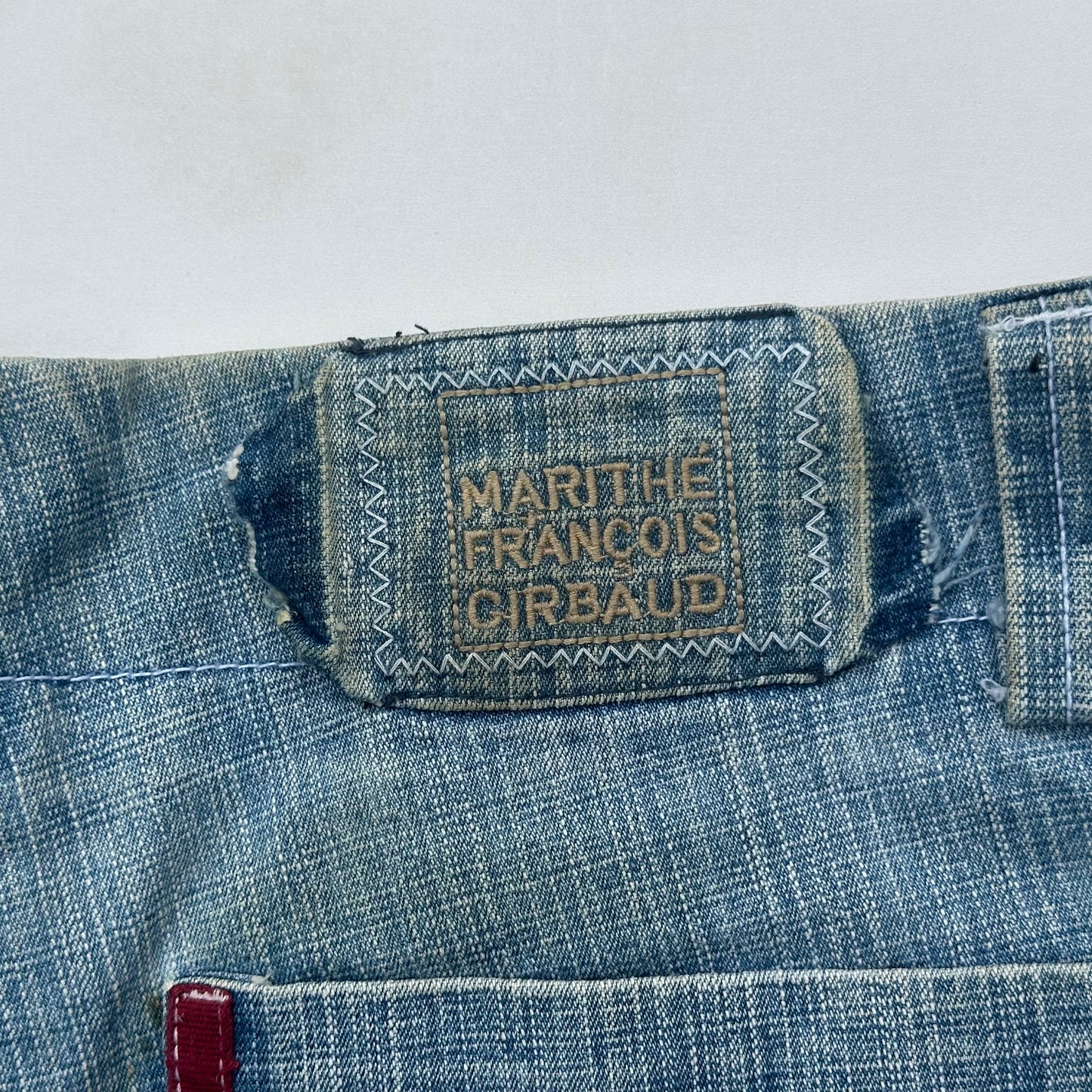 Le Jean De Marithe François Girbaud Red Details