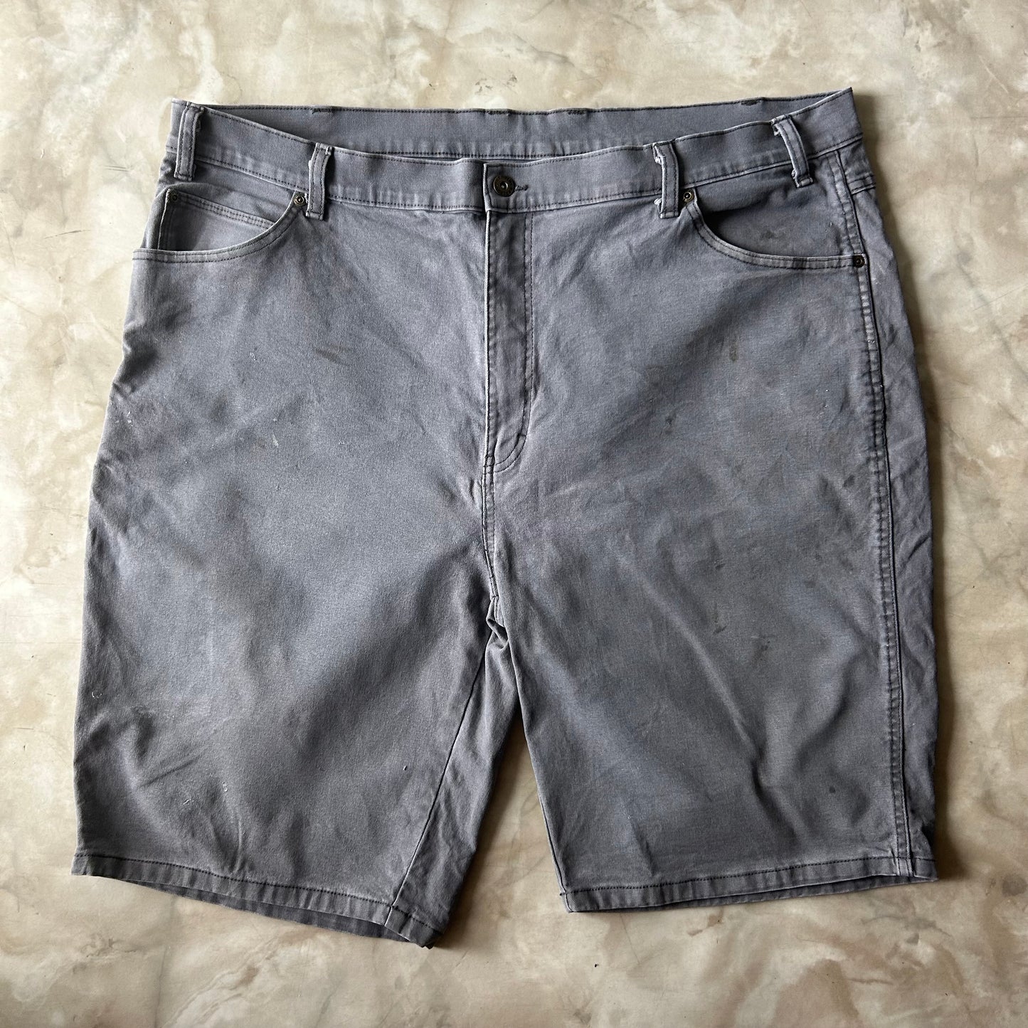Bram's Vintage Dickies Carpenter Short Grey in Grey — sustainable streetwear from Bram's Vintage