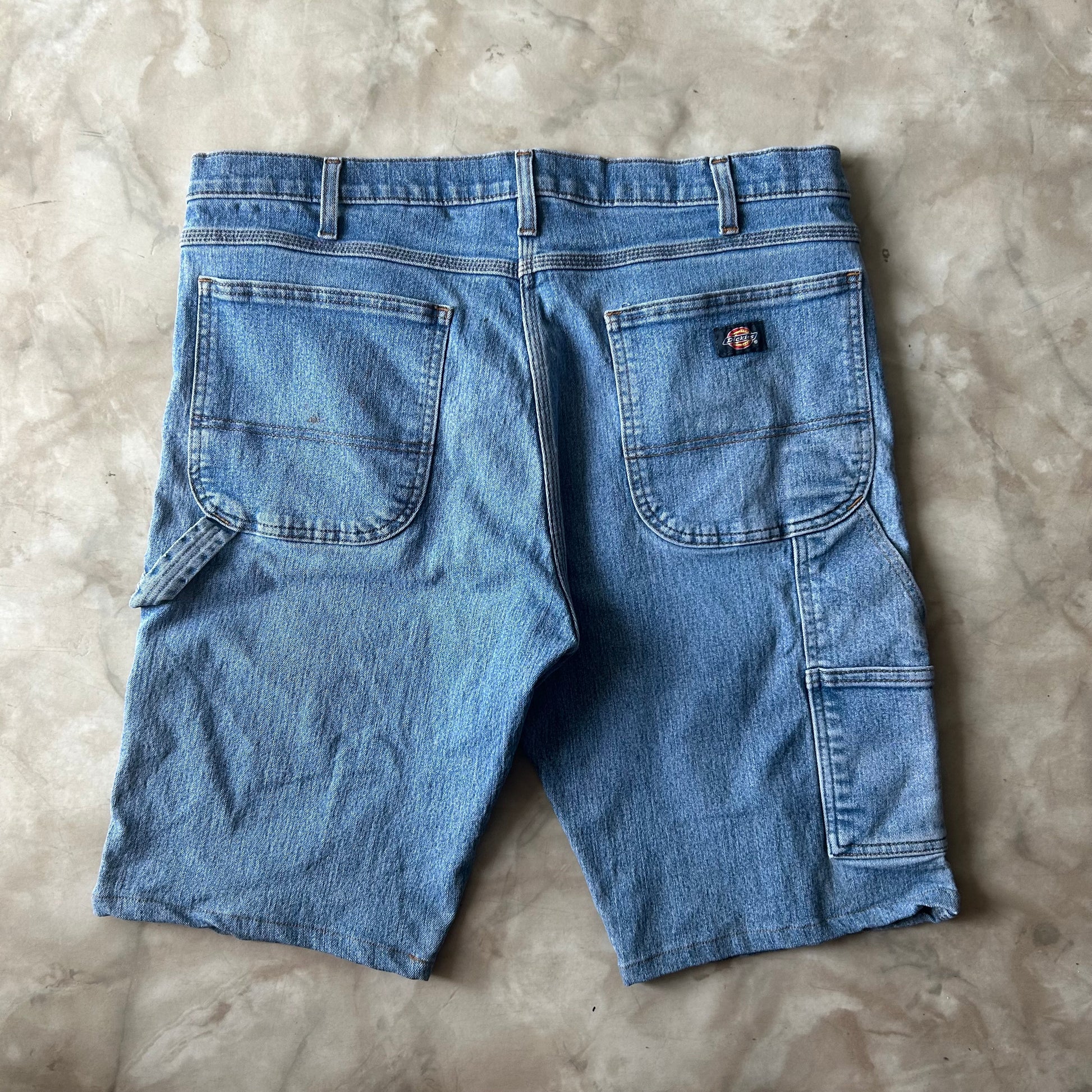 Bram's Vintage Dickies Carpenter Jean Short Blue in Blue — sustainable streetwear from Bram's Vintage
