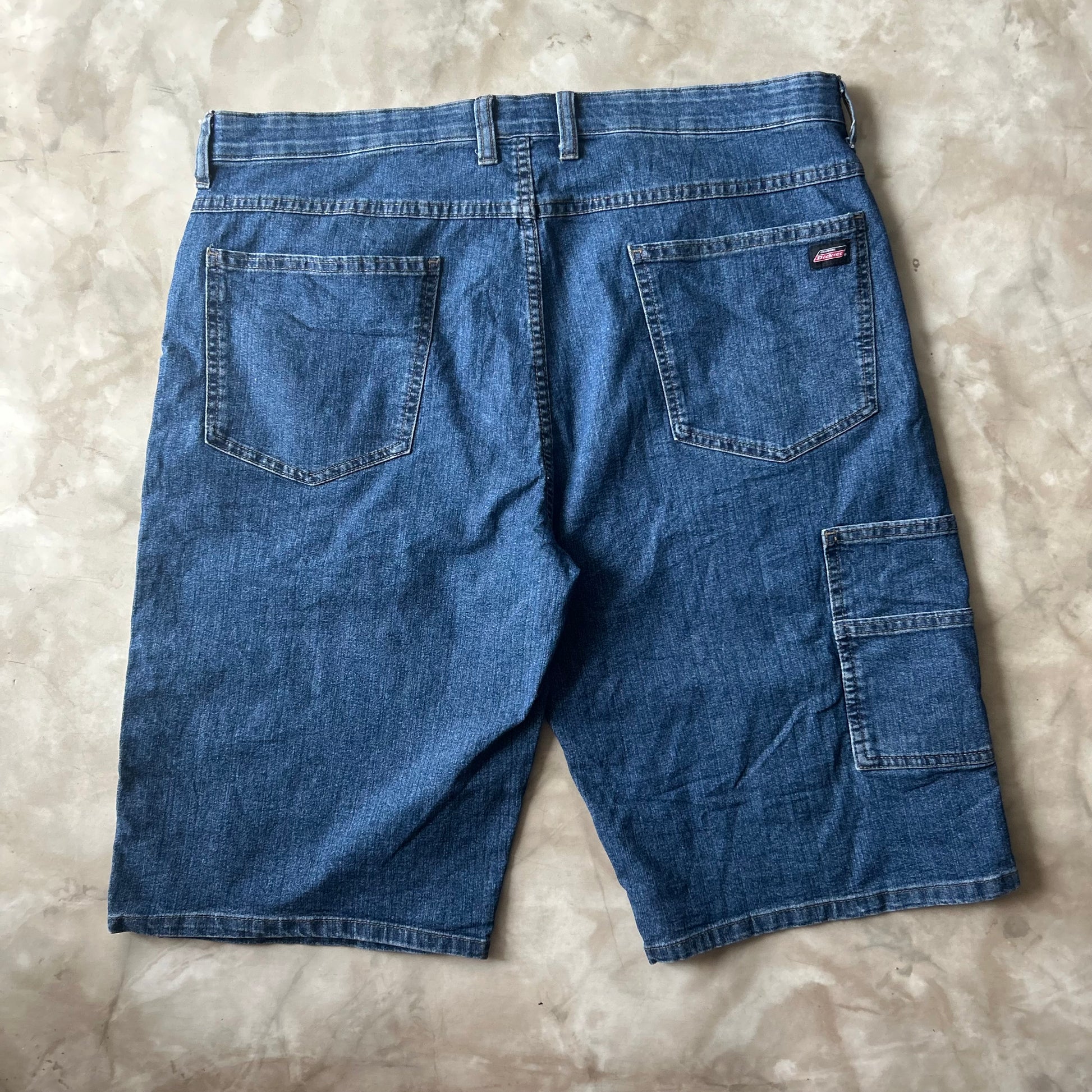 Bram's Vintage Dickies Carpenter Jean Short Blue in Blue — sustainable streetwear from Bram's Vintage
