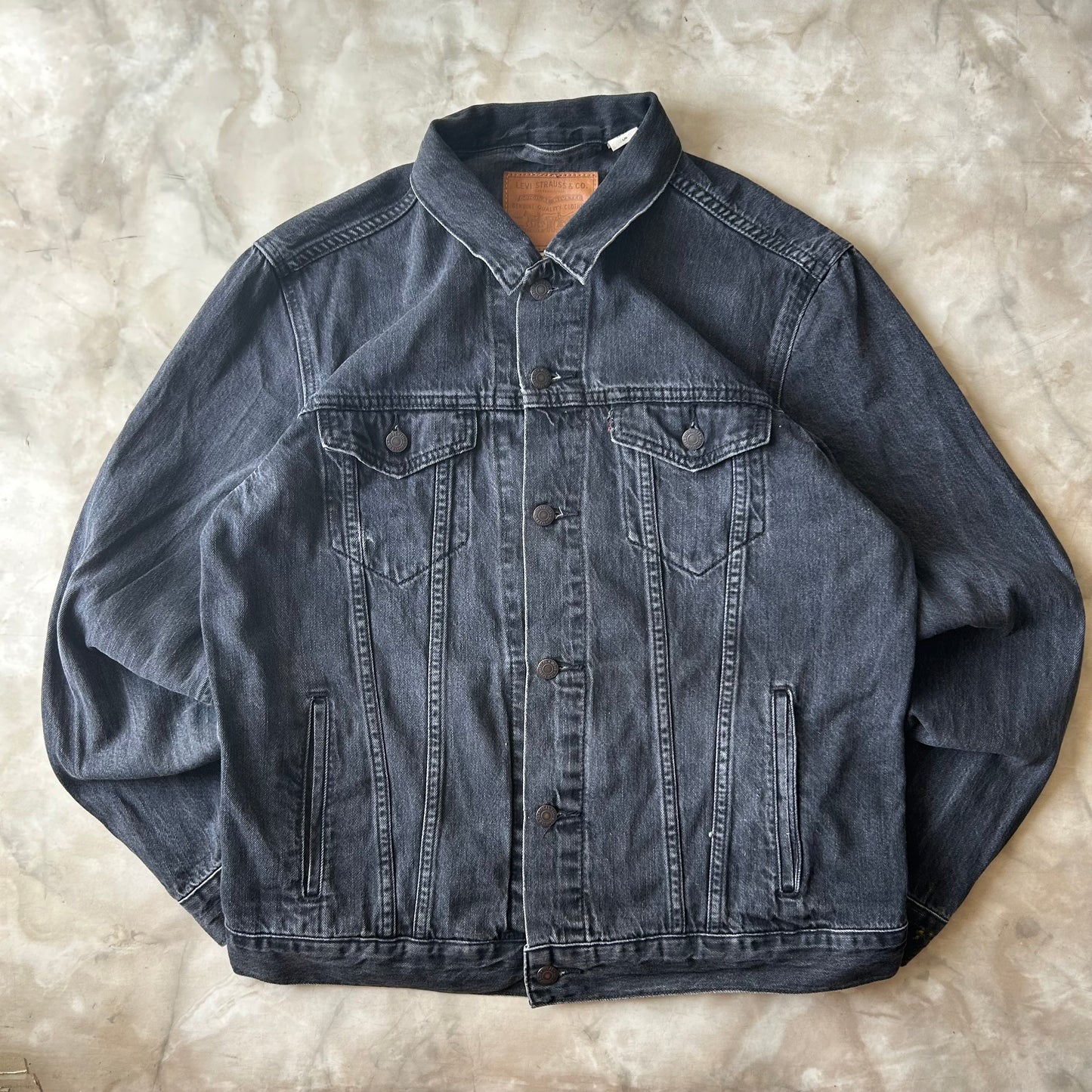 Vintage Bram's Vintage Levi's Denim Jacket Black in Black — sustainable streetwear from Bram's Vintage