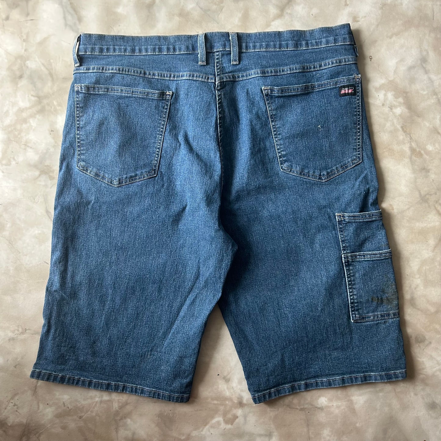 Bram's Vintage Dickies Carpenter Jean Short Blue in Blue — sustainable streetwear from Bram's Vintage