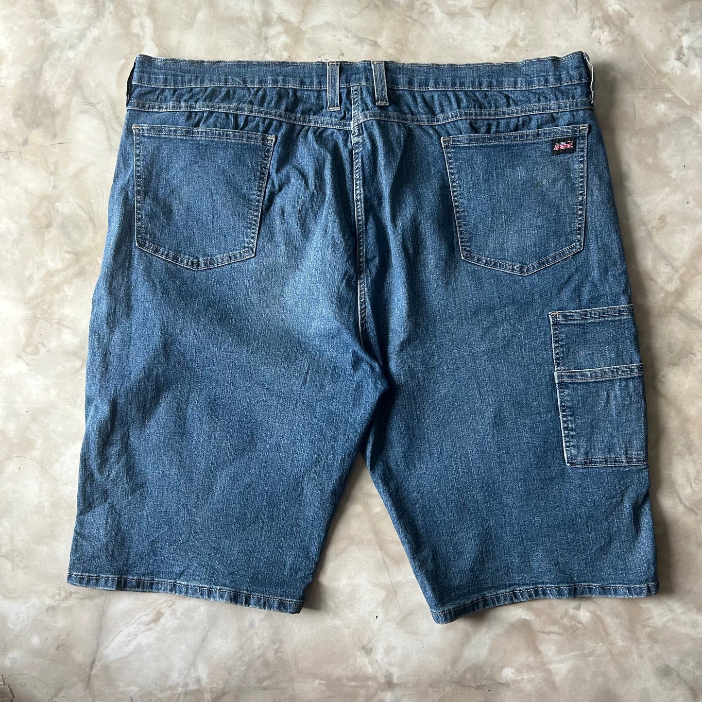 Bram's Vintage Dickies Carpenter Jean Short Blue in Blue — sustainable streetwear from Bram's Vintage